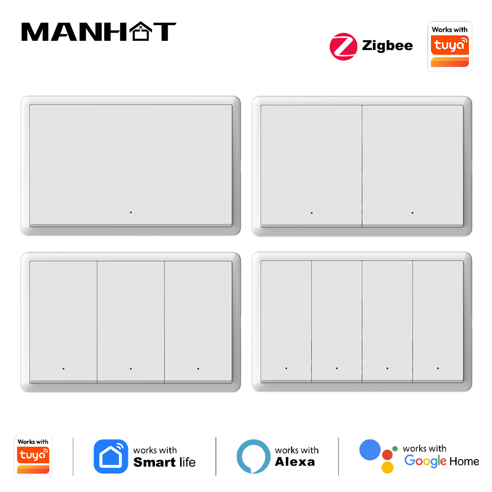 Smart Accessories - Inteligentny przełącznik Zigbee Manhot, nie wymaga