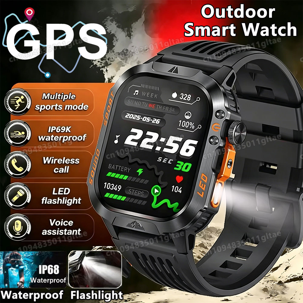 Smartwatch Custom - 2026 Nowy Wojskowy Smartwatch dla Mężczyzn