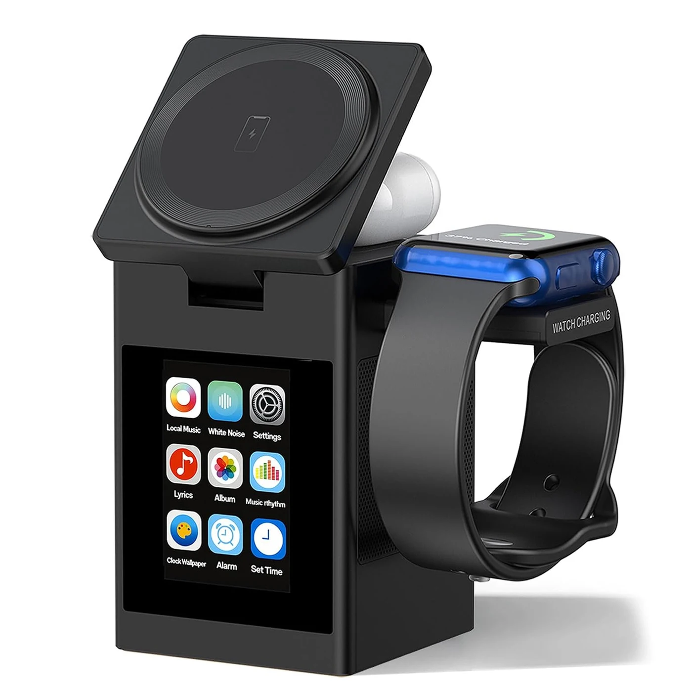 Smartwatch Icon - Magnetyczna ładowarka bezprzewodowa z ekranem LED,