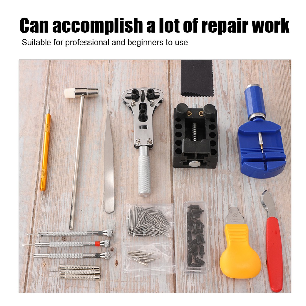 Tool Kit Strap Change - 147-częściowy zestaw do naprawy zegarków w