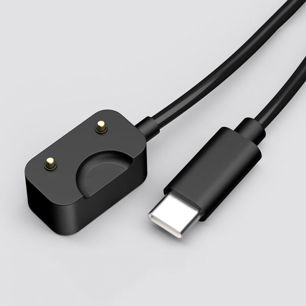 Czarny przewód ładujący USB-C  – Best Smartwatch Accessories recenzja i cena