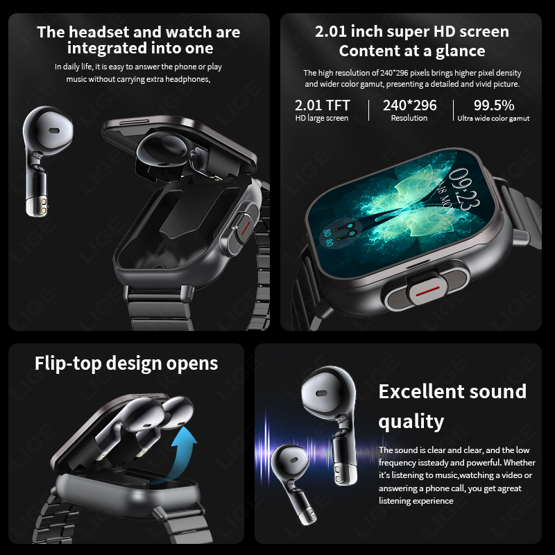 Smartwatch NFC z zestawem słuc – Smartwatch Headset recenzja i cena