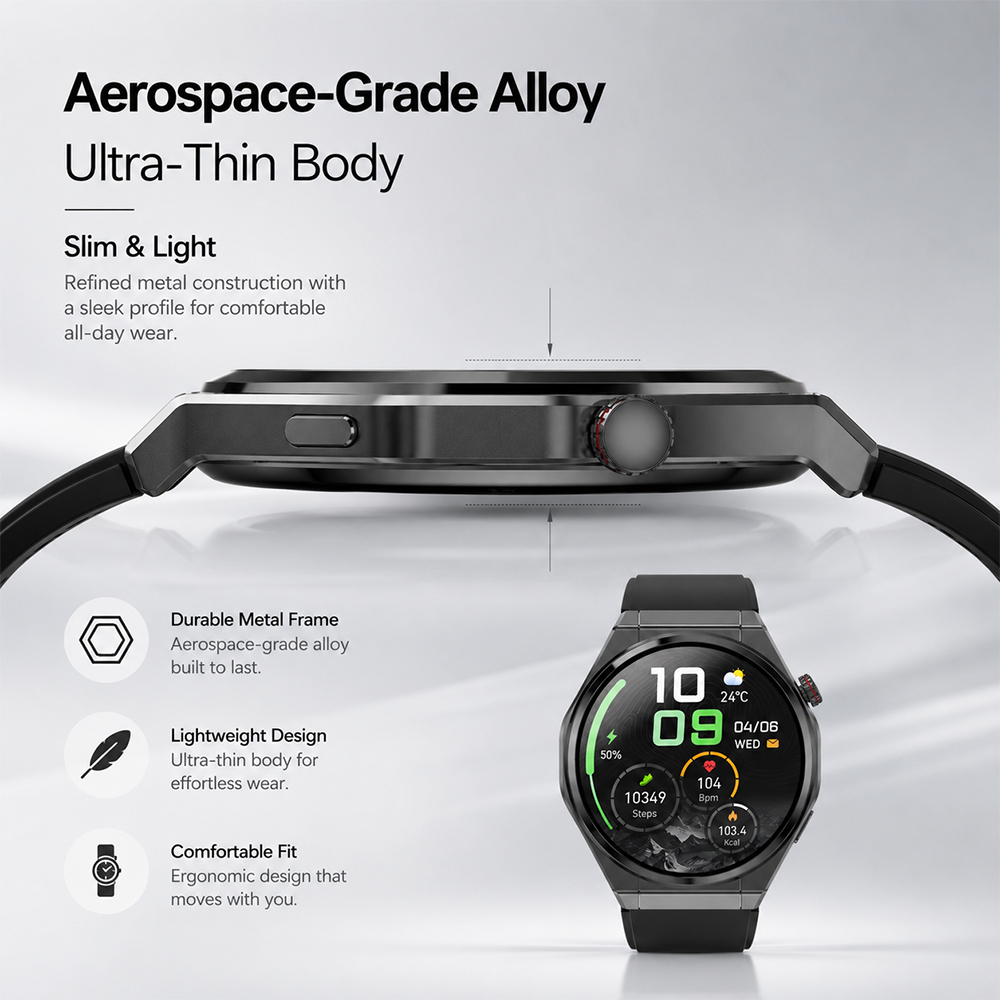 Inteligentny zegarek AMOLED 1, – Smartwatch Faces recenzja i cena